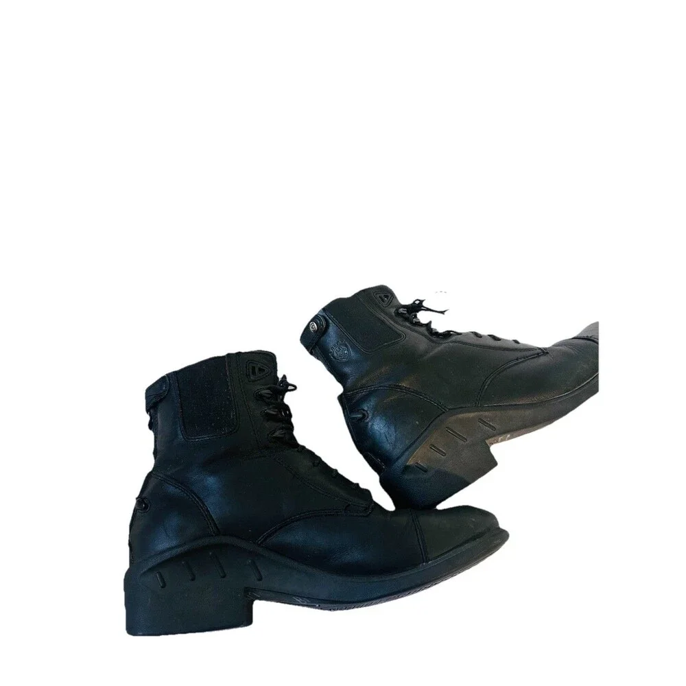 Ariat Boots Womens 8.5 B Black Heritage IV Paddock Ridding Boots Combat Leather - Picture 13 of 16